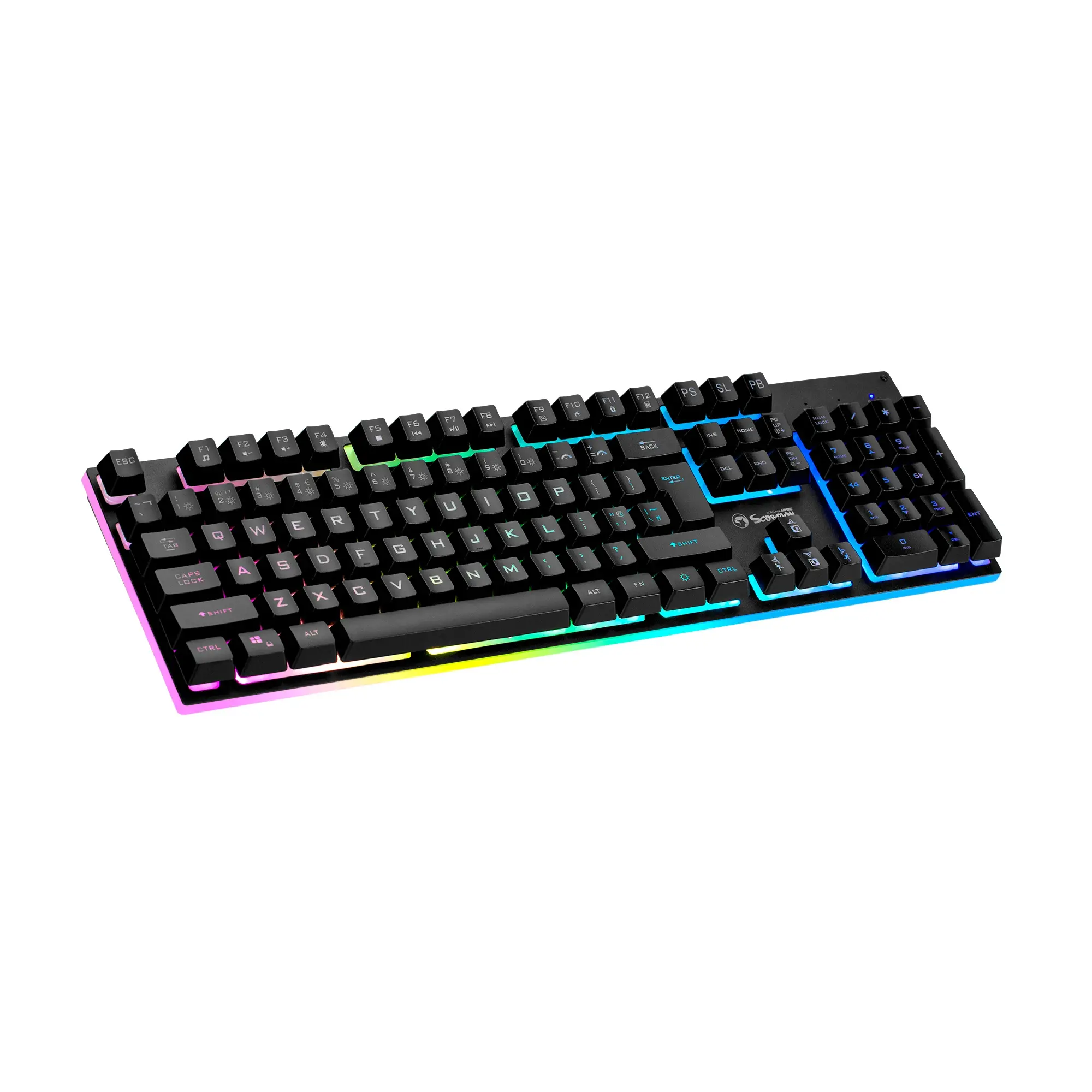 Marvo геймърска клавиатура Gaming Keyboard  104 keys - K604 - RGB - image 1