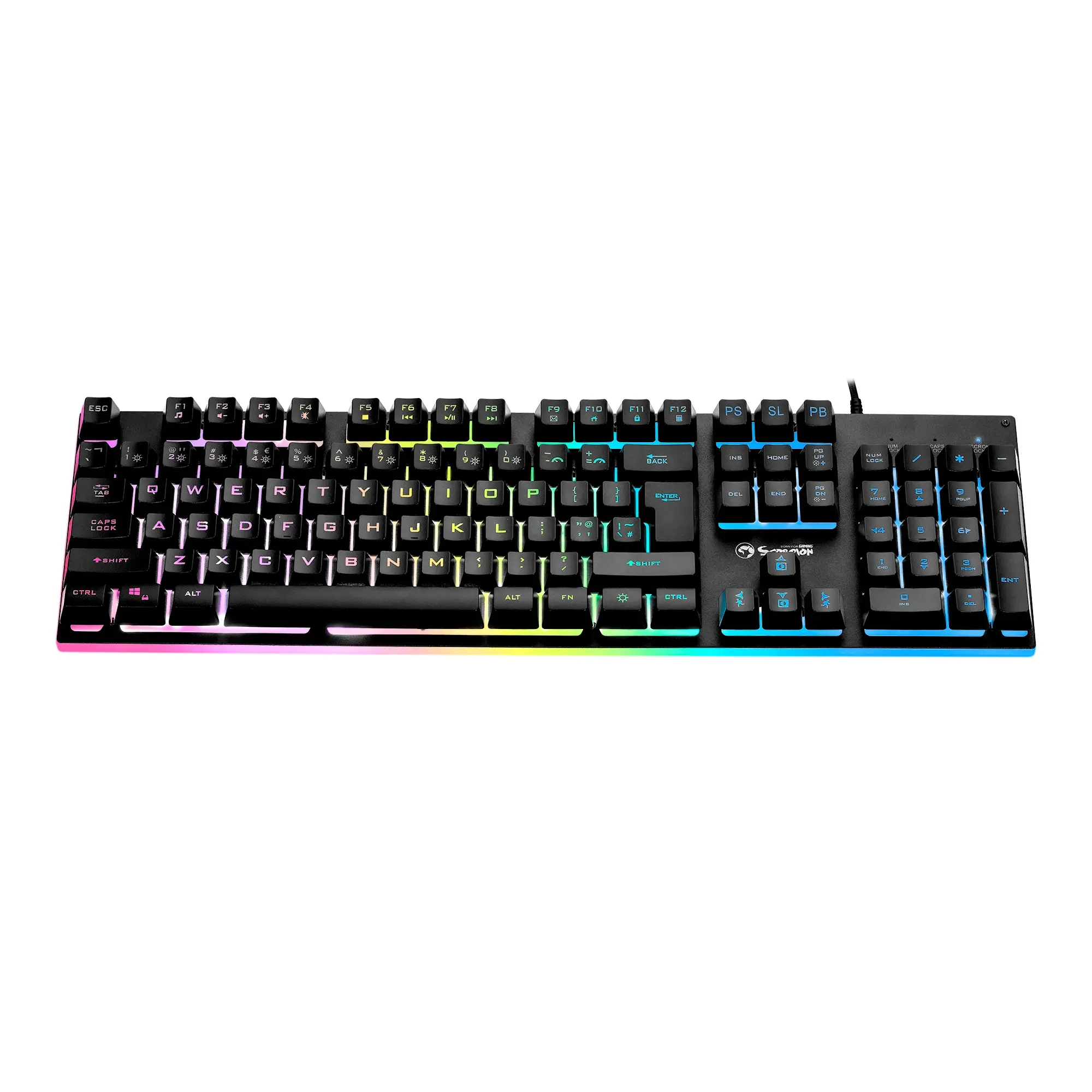 Marvo геймърска клавиатура Gaming Keyboard  104 keys - K604 - RGB - image 2