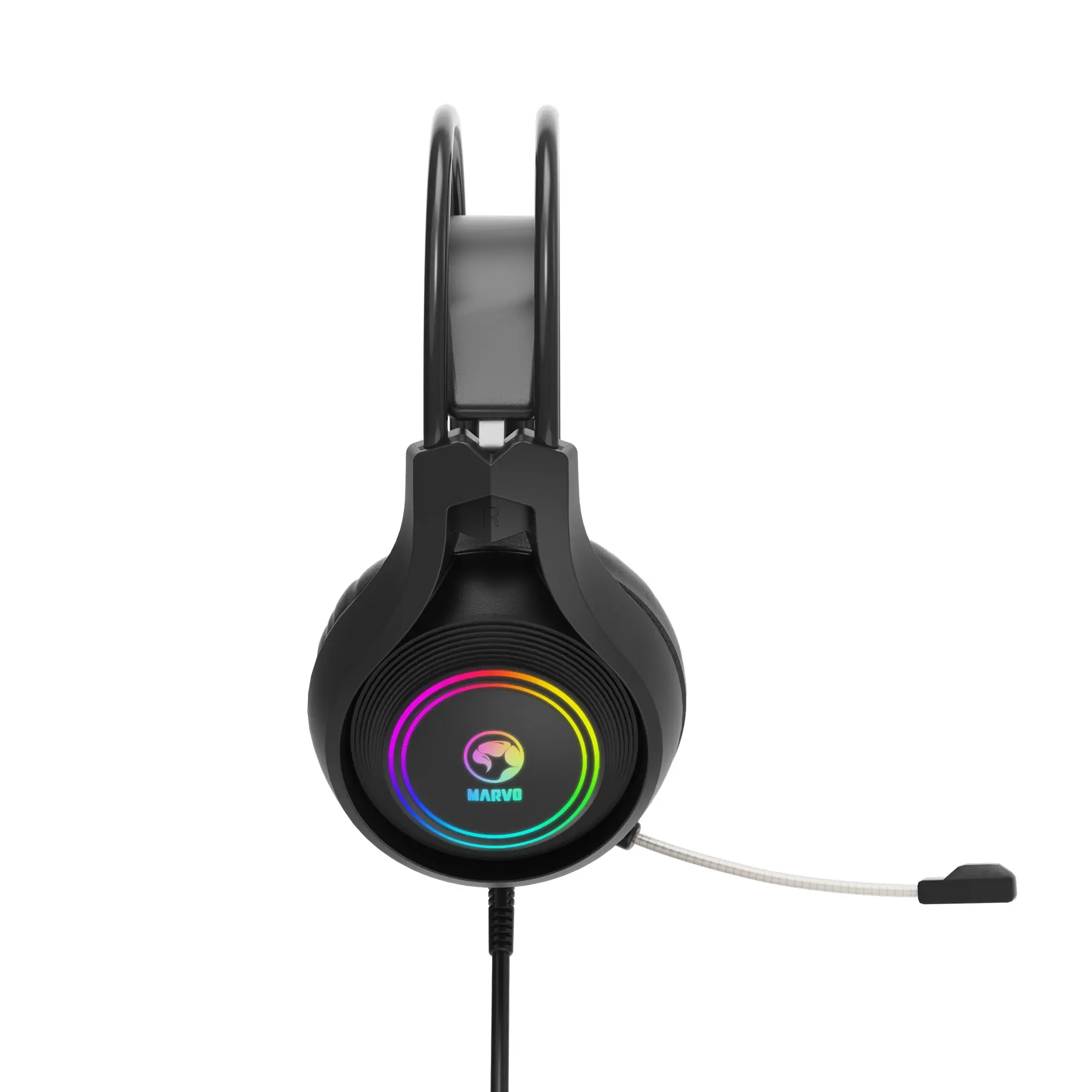 Marvo Геймърски слушалки Gaming Headphones HG8921 - 50mm, USB, RGB - MARVO-HG8921 - image 4