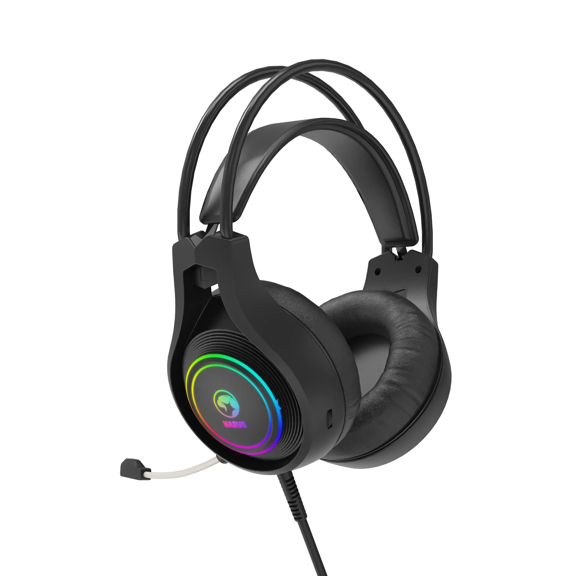 Marvo Геймърски слушалки Gaming Headphones HG8921 - 50mm, USB, RGB - MARVO-HG8921 - image 5