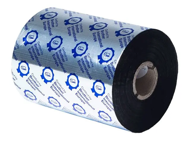 BROTHER Black ribbon standard wax 110mm x 600m sold in 6-pack - image 1