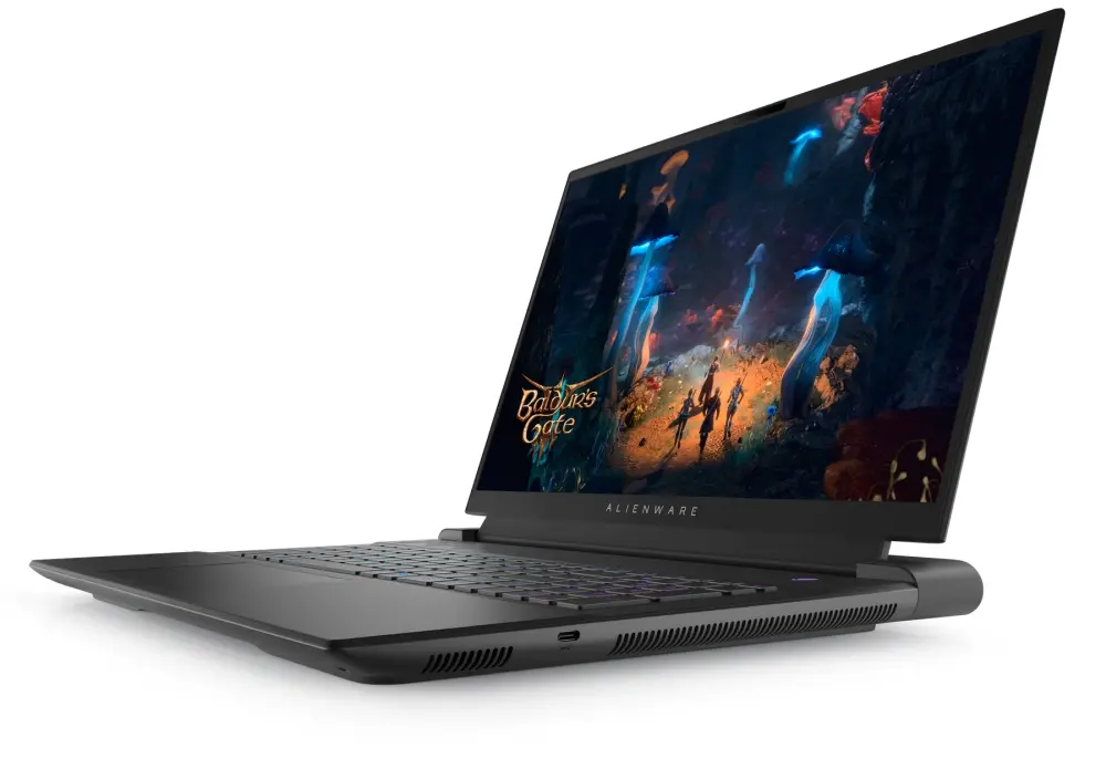 Лаптоп, Dell Alienware m18 R2, Intel Core i7 14700HX (20-Core, 33MB L3 Cache, up to 5.5GHz), 18" QHD+ (2560x1600) 165Hz, 3ms, FHD IR Cam, 32 GB: 2x16 GB, DDR5, 5600 MT/s, 1TB, M.2, PCIe NVMe SSD, RTX 4070 8GB GDDR6, Wifi 7 , BT, Win11 Pro, Dark Metallic Moon - image 3