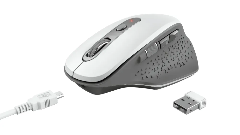 Мишка, TRUST Ozaa Wireless Rechargeable Mouse White - image 5