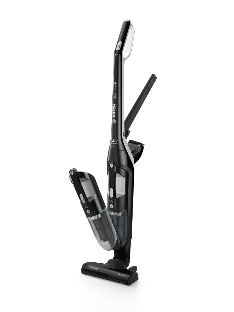 Прахосмукачка, Bosch BBH32101, Cordless Handstick Vacuum cleaner 2 in 1 Flexxo, Serie 4, 21.6V, built-in accessories, black - image 1