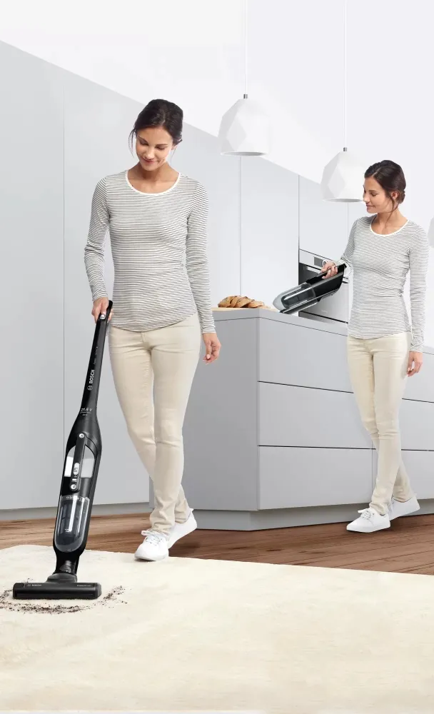 Прахосмукачка, Bosch BBH32101, Cordless Handstick Vacuum cleaner 2 in 1 Flexxo, Serie 4, 21.6V, built-in accessories, black - image 12