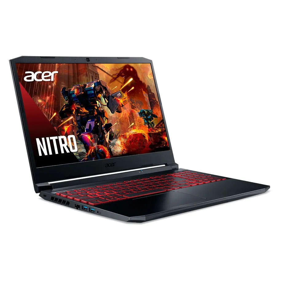 Лаптоп, Acer Nitro 5, AN515-56-54EA, i5-11300H (up to 4.40GHz, 8MB), 15.6" FHD (1920x1080) IPS 144Hz, HD Cam, 8GB DDR4 3200 Mhz, 512GB SSD PCIe, M.2 PCIe free, HDD upgrade kit, GeForce GTX 1650 4GB DDR6, Intel Killer Wi-Fi 6 AX1650i, BT 5.2, Backlit Kbd, No OS - image 1