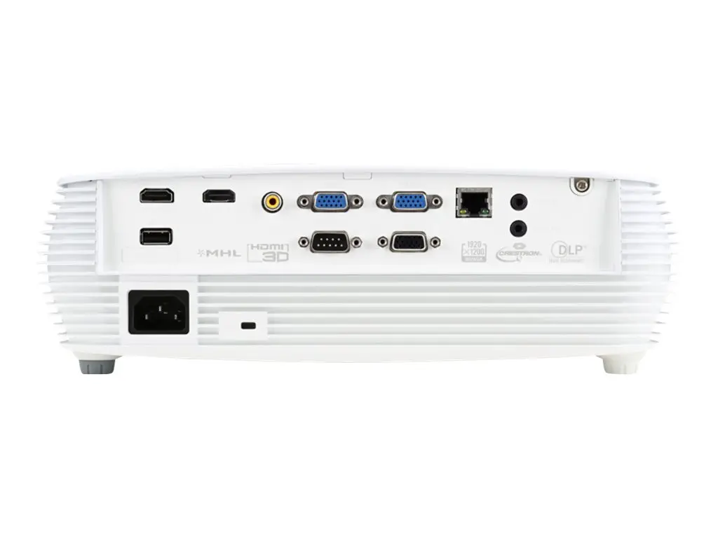 Мултимедиен проектор, Acer Projector P5630, DLP, WUXGA (1920x1200), 20000:1, 4000 ANSI Lumens, HDMI/MHL, VGA, RCA, LAN, Speaker 16W, 3D Ready, White, Bag - image 1