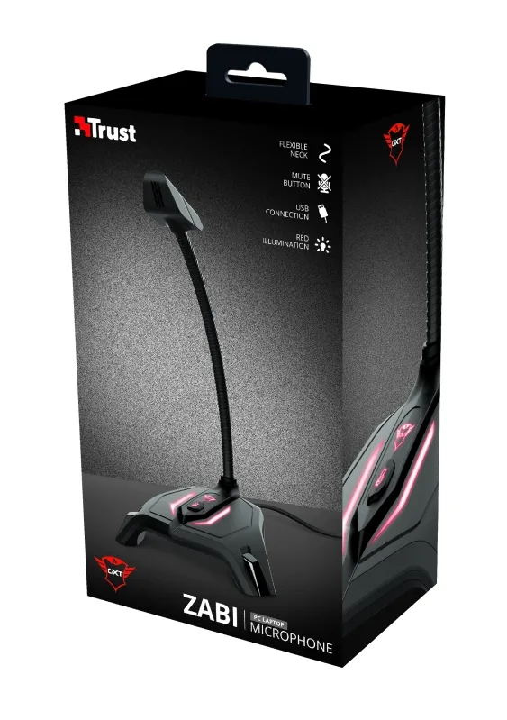 Микрофон, TRUST GXT 215 Zabi LED USB Gaming Microphone - image 4
