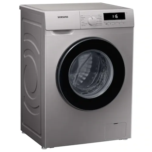 Пералня, Samsung WW80T304MBS/LE, Washing machine 8 kg, 1400 rpm, Slim, Energy Efficiency D, Spin Efficiency B, Digital Inverter Technology, Quick Wash, Drum Clean, silver, black door - image 1