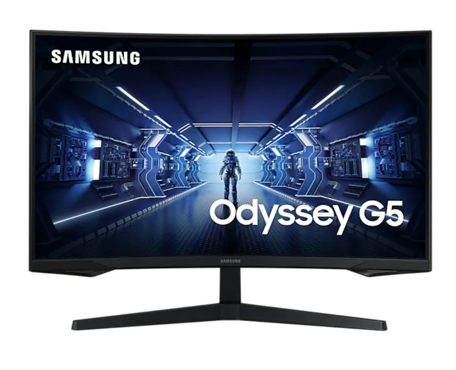 Монитор, Samsung 32G55, 32" Curved VA LED, 1000R, 144 Hz, 1 ms, HDR 10, 2560x1440, 250 cd/m2, 2500:1 Contrast, Mega DCR, Black Equalizer, FreeSync Premium, Eye Saver Mode, Flicker Free, Display Port 1.2, HDMI 2.0, Headphone, 178°/178°, Black