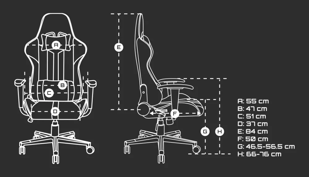 Стол, Fury Gaming chair, Avenger XL, White - image 11