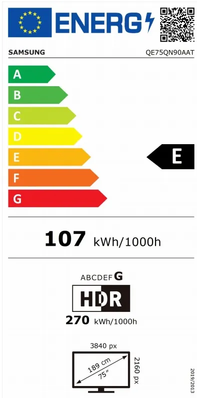 Телевизор, Samsung 75'' 75QN90A QLED FLAT, SMART, 4500 PQI, Quantum Mini LED, Micro Dimming, Quantum HDR 2000, HDR 10+, FreeSync Premium Pro, Dolby Digital Plus, Q-Symphony, Mirroring, Bixby, Bluetooth 4.2, Wi-Fi 5, 4xHDMI, 2xUSB, Frameless, Tizen, Titan Black - image 2