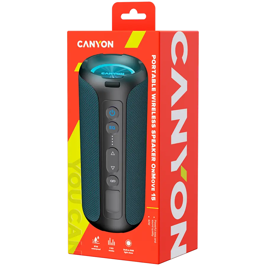 CANYON speaker OnMove 15W EQ TWS AUX Dark Blue - image 5