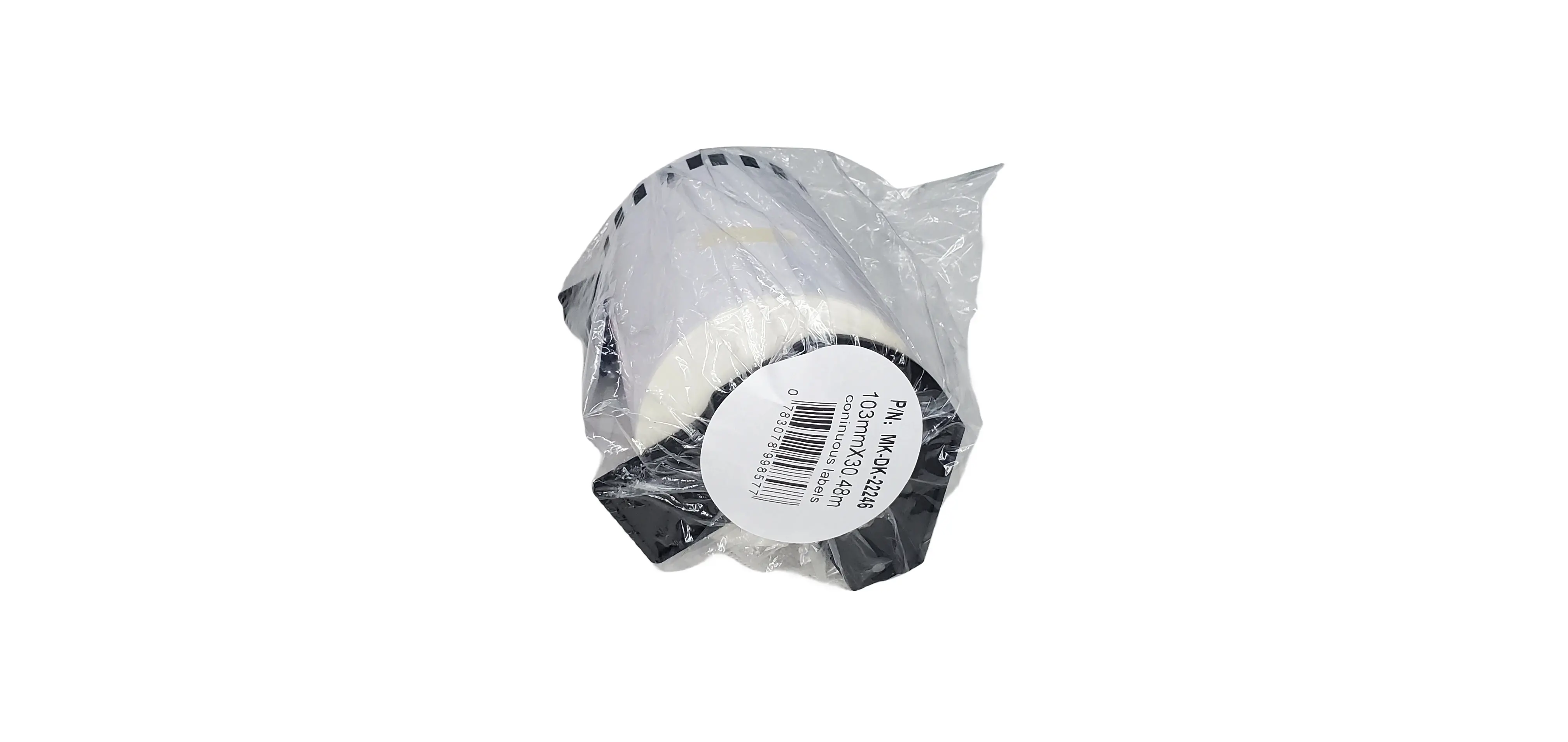 Makki съвместими етикети Brother DK-22246 - White Continuous Length Paper Tape 103mm x 30.48m, Black on White - MK-DK-22246 - image 6