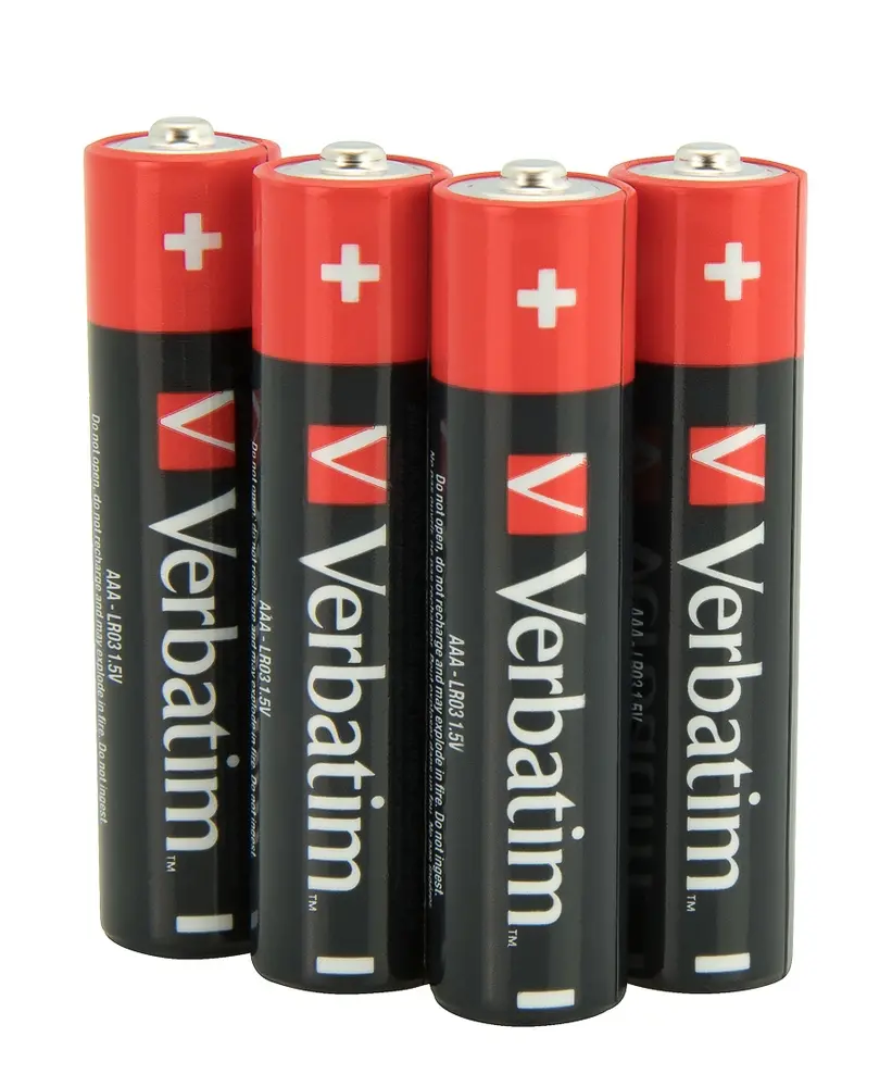 Батерия, Verbatim ALKALINE BATTERY AAA 4 PACK (HANGCARD) - image 1