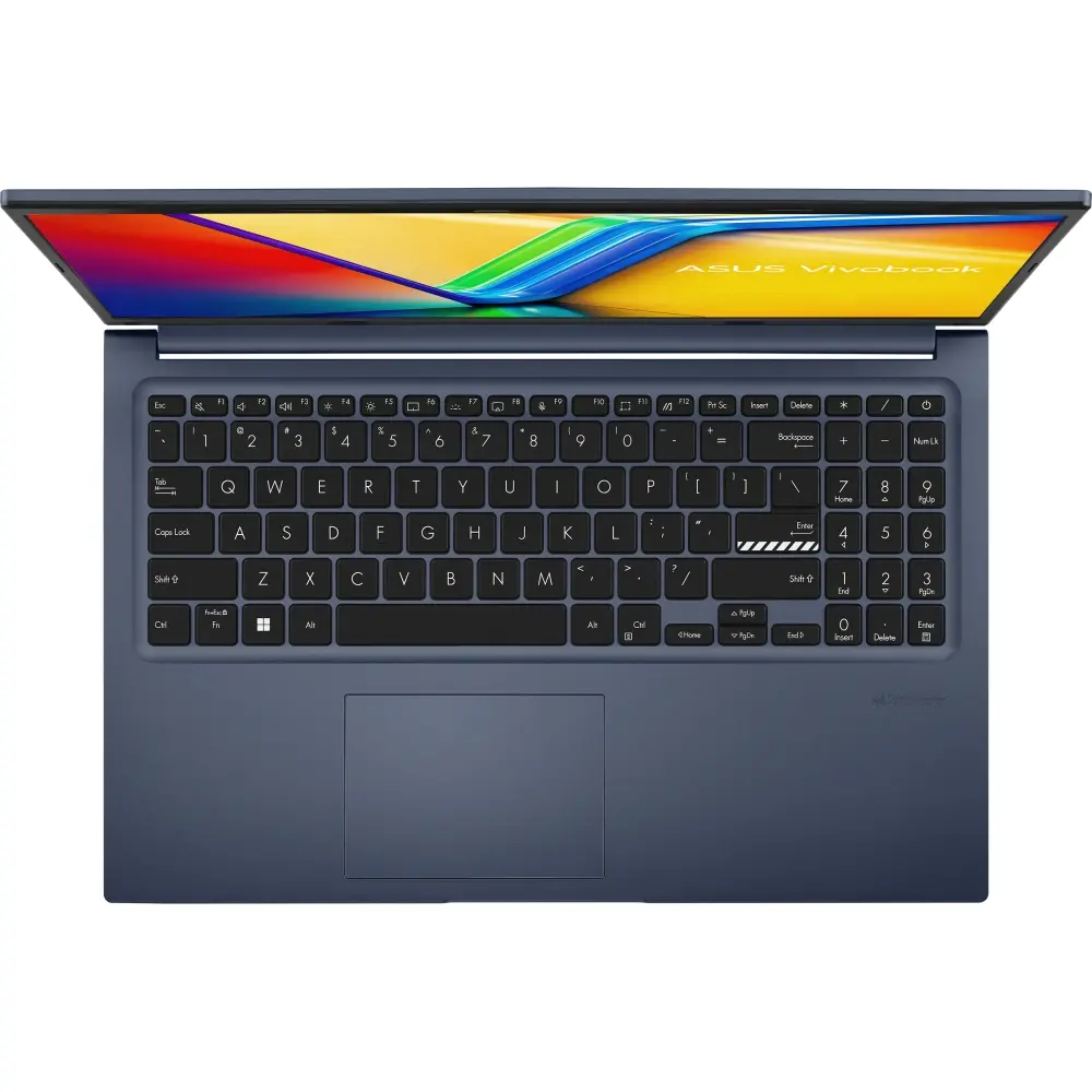 Лаптоп, Asus Vivobook M1502YA-BQ018, AMD Ryzen R7-7730U, 15.6 "FHD (1920X1080) 16:9,16GB DDR4 (8 GB on BD),1TB SSD,Backlit Keyboard , NO OS, Quiet Blue - image 3