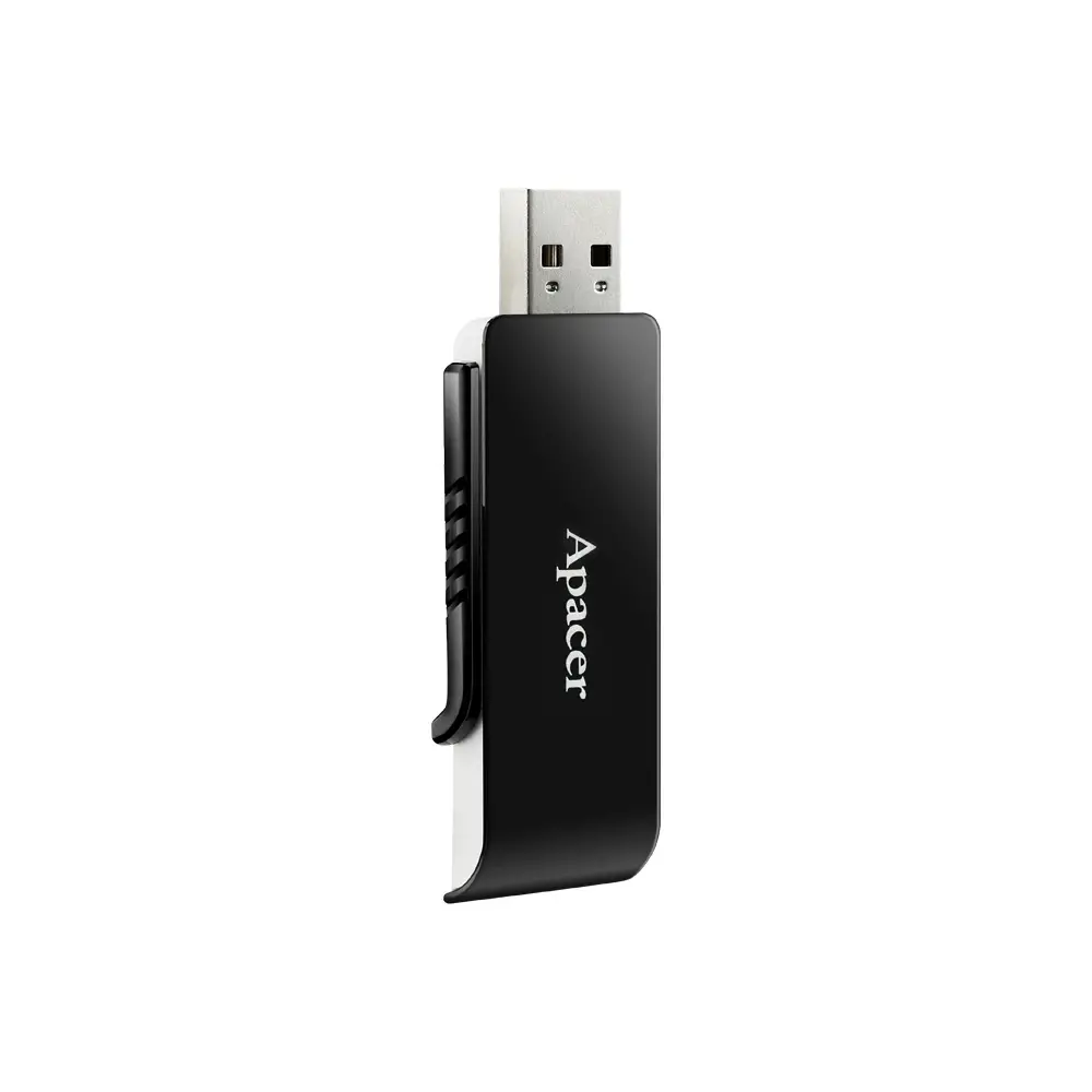 Apacer флашка Flash Drive AH350 64GB USB 3.2 Gen 1, Black - image 1