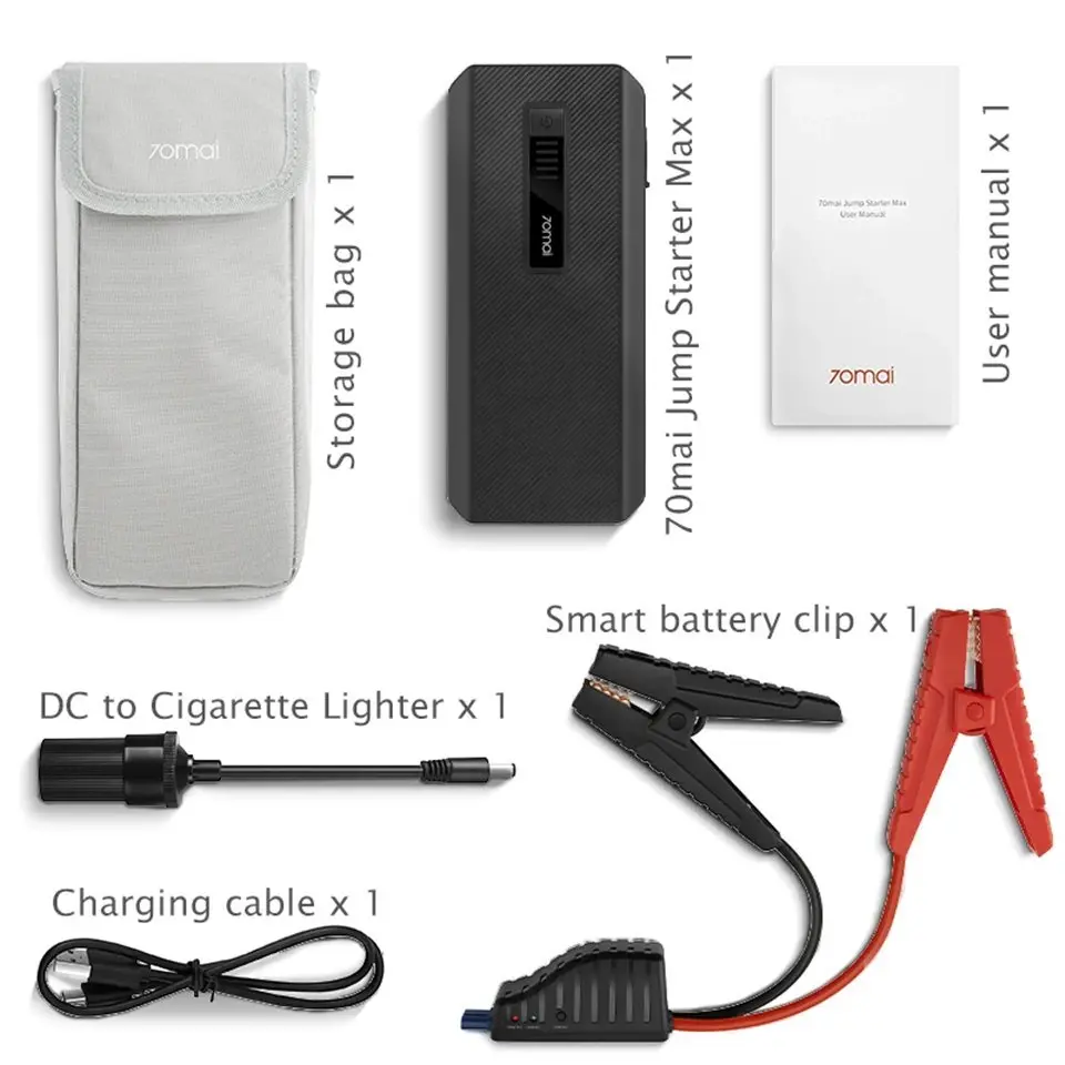 70mai мултифункционален стартер за автомобил Jump Starter Max 18000mAh, Power Bank, Flashlight - PS06 - image 3