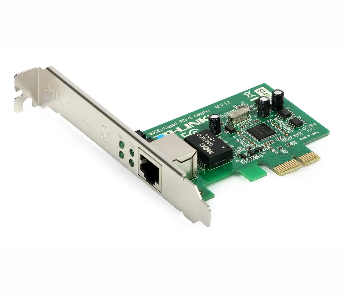 NIC TP-Link TG-3468, 32-bit Gigabit PCIe Network Adapter, Realtek RTL8168B, 10/100/1000Mbps RJ45 port, Auto MDI/MDIX - image 1