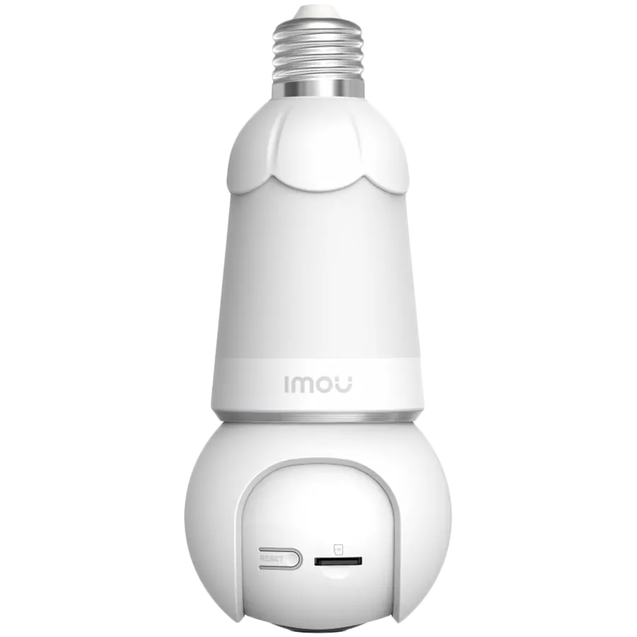Imou 5MP Wi-Fi PTZ Bulb camera, H.265, 2.8 mm lens, Smart Full-Color Night Vision, Panoramic Pan & Tilt (340° Coverage), Built-in Mic & Speaker, Siren, Built-in Spotlight, Wi-Fi 6, Human/Vehicle Detection, Smart Auto Tracking, 350 Lumen - image 1