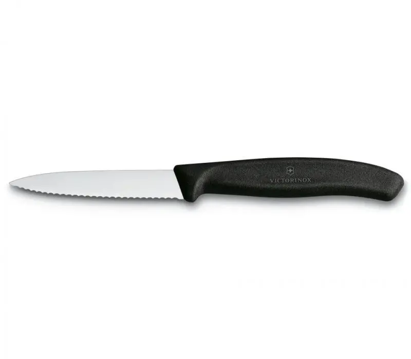Нож за плодове Swiss Classic 10см, назъбен, черен