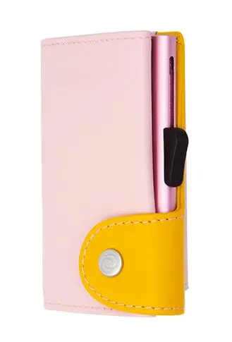 Картодържател C-SECURE с портфейл и монетник, Blush/ Saffron/ Rose Gold cardholder