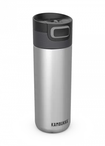 Термочаша ​от неръждаема стомана Kambukka Etna с термокапак 3 в 1 Snapclean®, 500 мл, сребристосив
