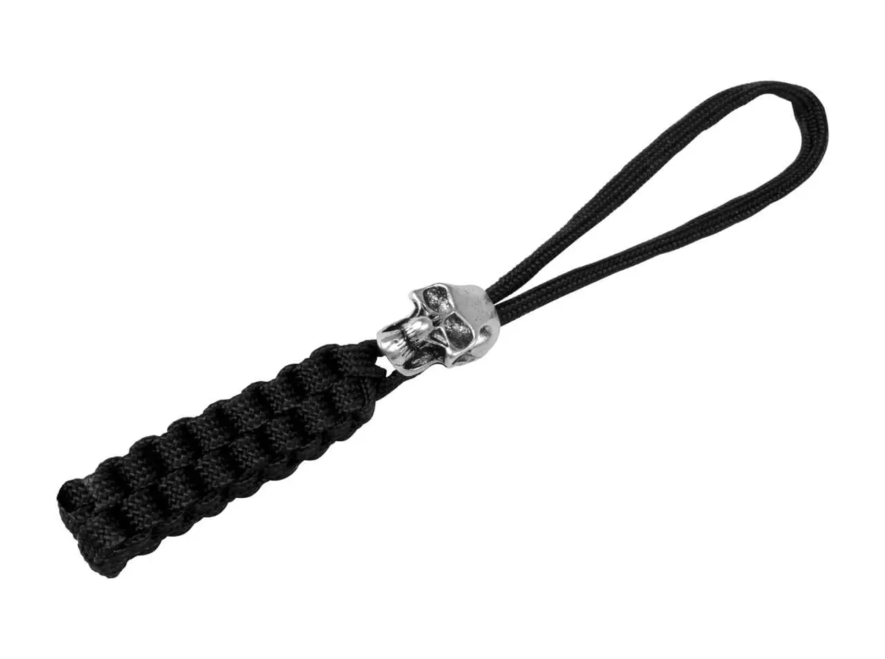 Текстилна верижка с череп  Böker Plus Black Skull Lanyard, черна