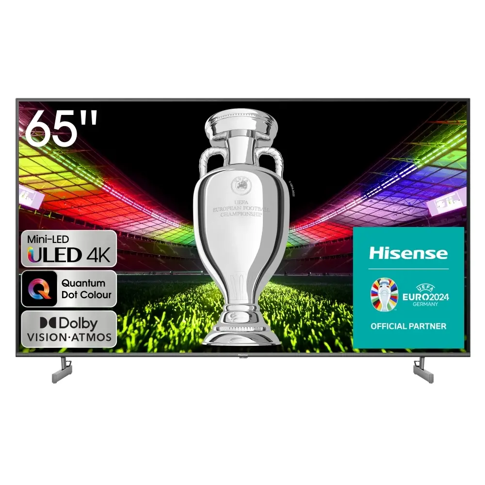 Телевизор, Hisense 65" U6KQ, 4K Ultra HD 3840x2160, ULED, Quantum Dot, 60Hz, IPS, HDR 10+, HLG, Dolby Vision IQ, Dolby Atmos, Smart TV, WiFi 5GHz, WiFi Direct, BT, Anyview Cast, 3xHDMI, 2xUSB, LAN, CI+, DVB-T2/C/S2, Black