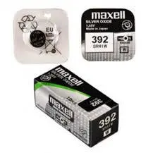 Бутонна батерия сребърна MAXELL SR41 SW /384/ AG3   1.55V - image 1