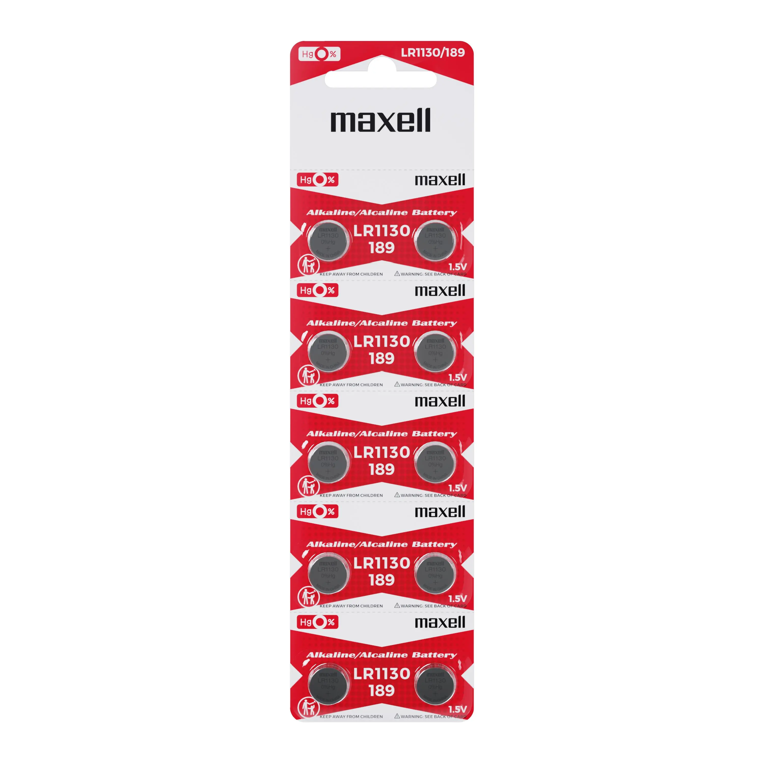 Бутонна алкална батерия MAXELL LR-1130 AG10 1.55V 10 бр./pack  цена за 1 бр. - image 2