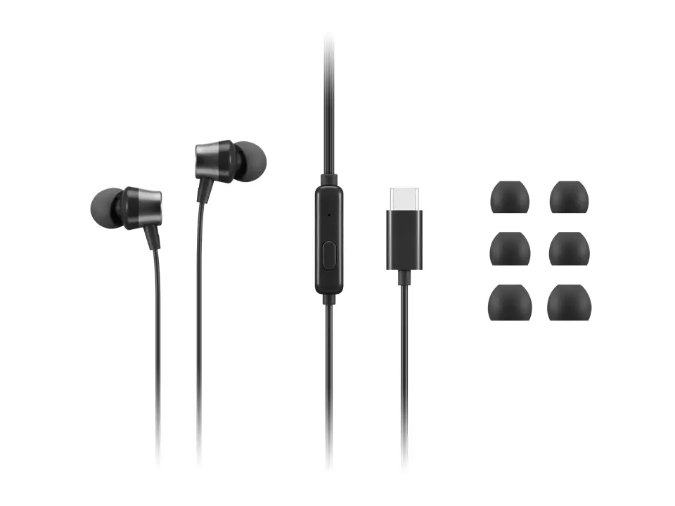 Слушалки, Lenovo USB-C Wired In-Ear Headphones - image 1