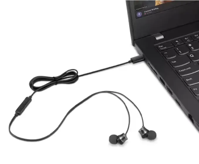 Слушалки, Lenovo USB-C Wired In-Ear Headphones - image 5