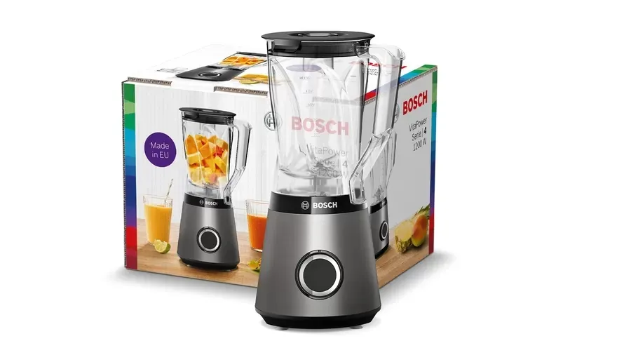 Блендер, Bosch MMB6141S, VitaPower Blender, 1200 W, Tritan blender jug 1.5l, Two speed settings and pulse function, ProEdge stainless steel blades made in Solingen, Silver - image 2