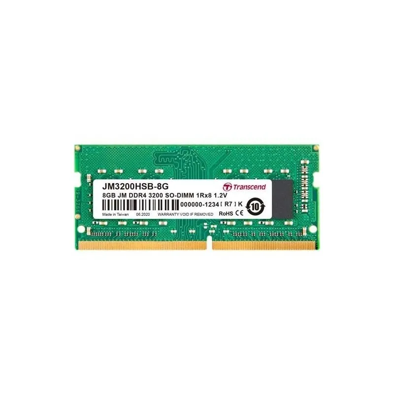 Памет, Transcend 8GB JM DDR4 3200Mhz SO-DIMM 1Rx8 1Gx8 CL22 1.2V