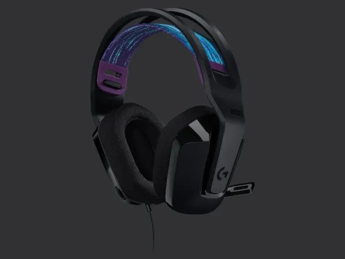 Слушалки, Logitech G335 Gaming Headset, PRO-G 40 mm Drivers, DTS Headphone:X 2.0 Surround, Blue Voice Microphone, 240 g, Black - image 1