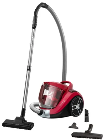 Прахосмукачка, Rowenta RO4853EA COMPACT POWER XXL, RED, 2.5L, 550W, 75dB, parquet - crevice tool - upholstery nozzle