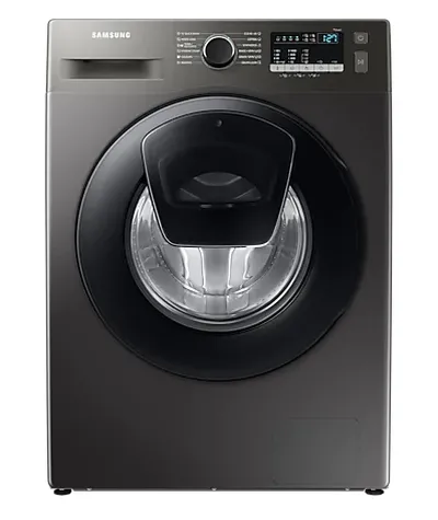 Пералня, Samsung WW80T4540AX/LE, Washing Machine, 8 kg, 1400 rpm,  Energy Efficiency D, Add Wash,  Hygiene Steam, Spin Efficiency A, WiFi, Stainless steel, Black door