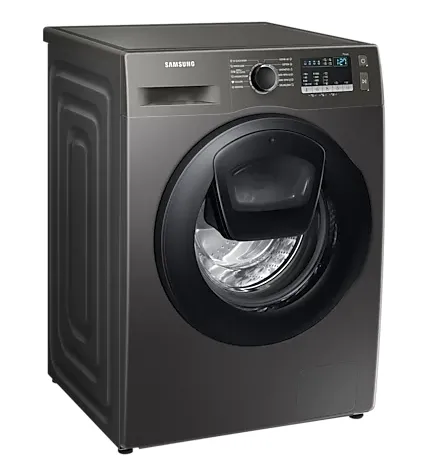 Пералня, Samsung WW80T4540AX/LE, Washing Machine, 8 kg, 1400 rpm,  Energy Efficiency D, Add Wash,  Hygiene Steam, Spin Efficiency A, WiFi, Stainless steel, Black door - image 1