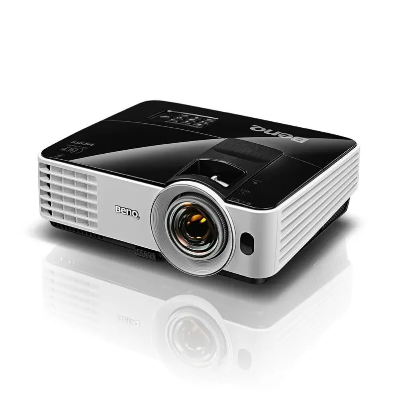 Мултимедиен проектор, BenQ MX631ST, Short Throw, DLP, XGA (1024x768), 13000:1, 3200 ANSI lumens, Zoom 1.2x, 55" 1m, Auto Vertical Keystone, VGA, 2xHDMI, S-Video, RCA, USB Type A 1.5A, Audio in/out, Audio L/R in RCA, RS232, Speaker 10W, Up To 10000 hr., IEC62368 - image 1