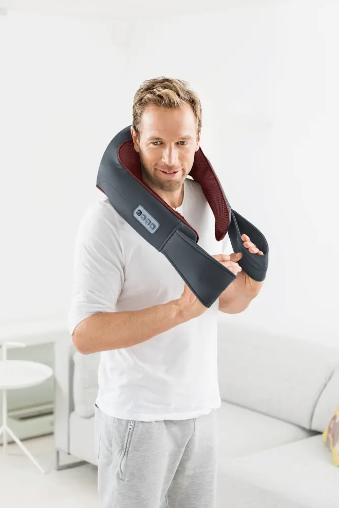 Масажор, Beurer MG 151 3D Shiatsu massager;for shoulders, neck, back and legs; 3D massage heads; 8 rotating Shiatsu massage heads; Clockwise/anti-clockwise rotation; 3 levels; automatic switch-off; light and heat function - image 4