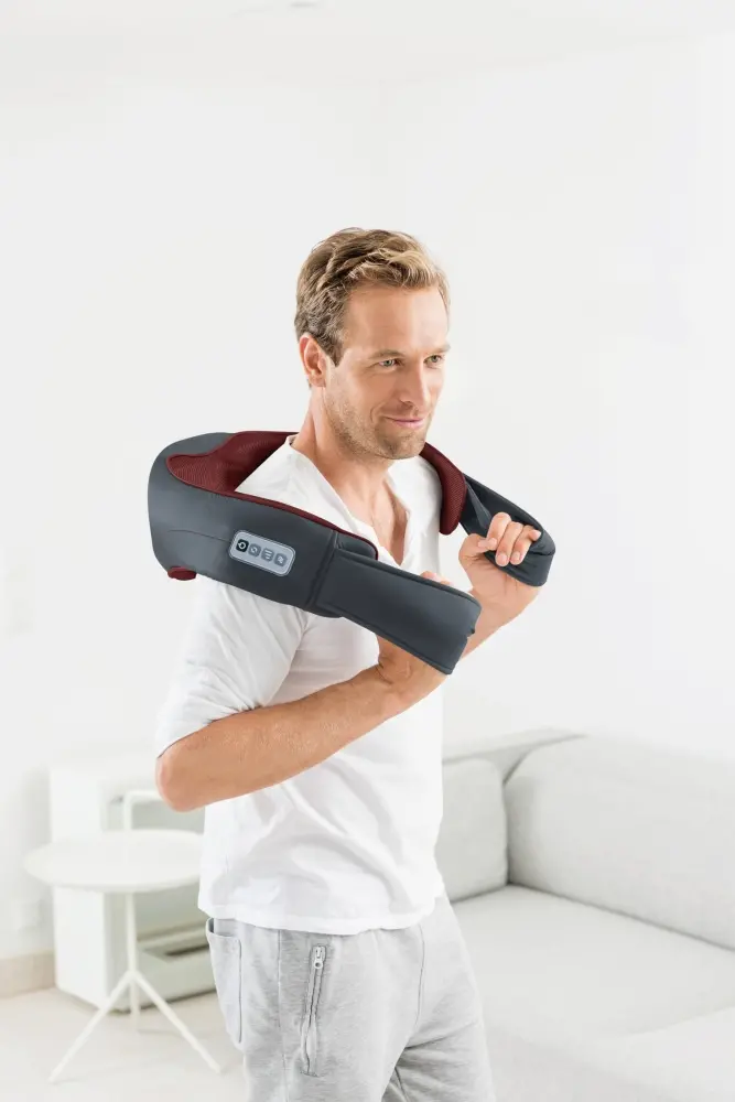 Масажор, Beurer MG 151 3D Shiatsu massager;for shoulders, neck, back and legs; 3D massage heads; 8 rotating Shiatsu massage heads; Clockwise/anti-clockwise rotation; 3 levels; automatic switch-off; light and heat function - image 5