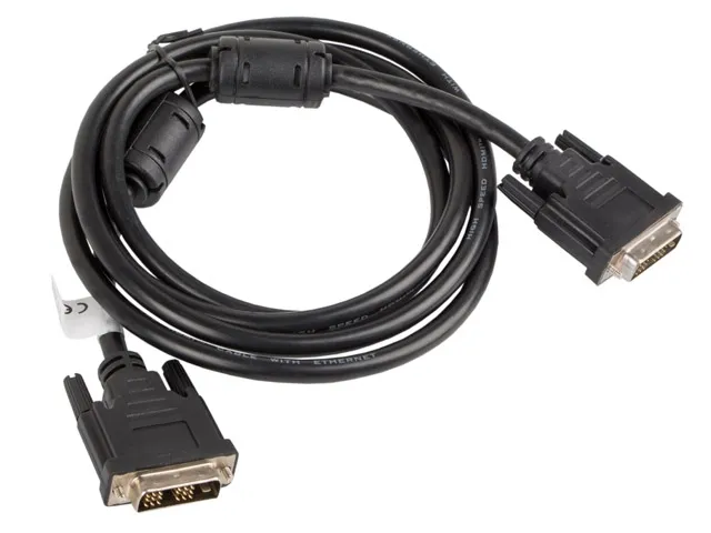 Кабел, Lanberg DVI-D(M)(18+1)-> DVI-D(M)(18+1) cable 1.8m, single link, black - image 1