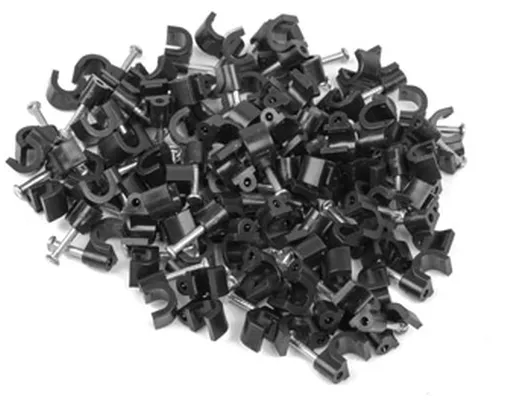 Кабелен клипс, Lanberg cable clips 5mm 100pcs, black