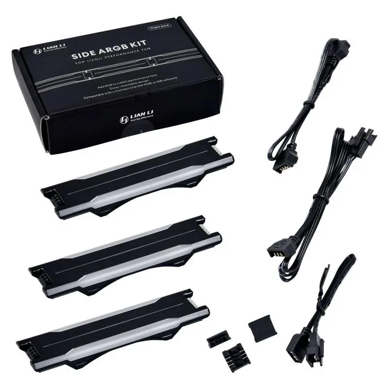 Lian Li UNI FAN P28 Side ARGB Strip - Triple Pack - Black - image 4