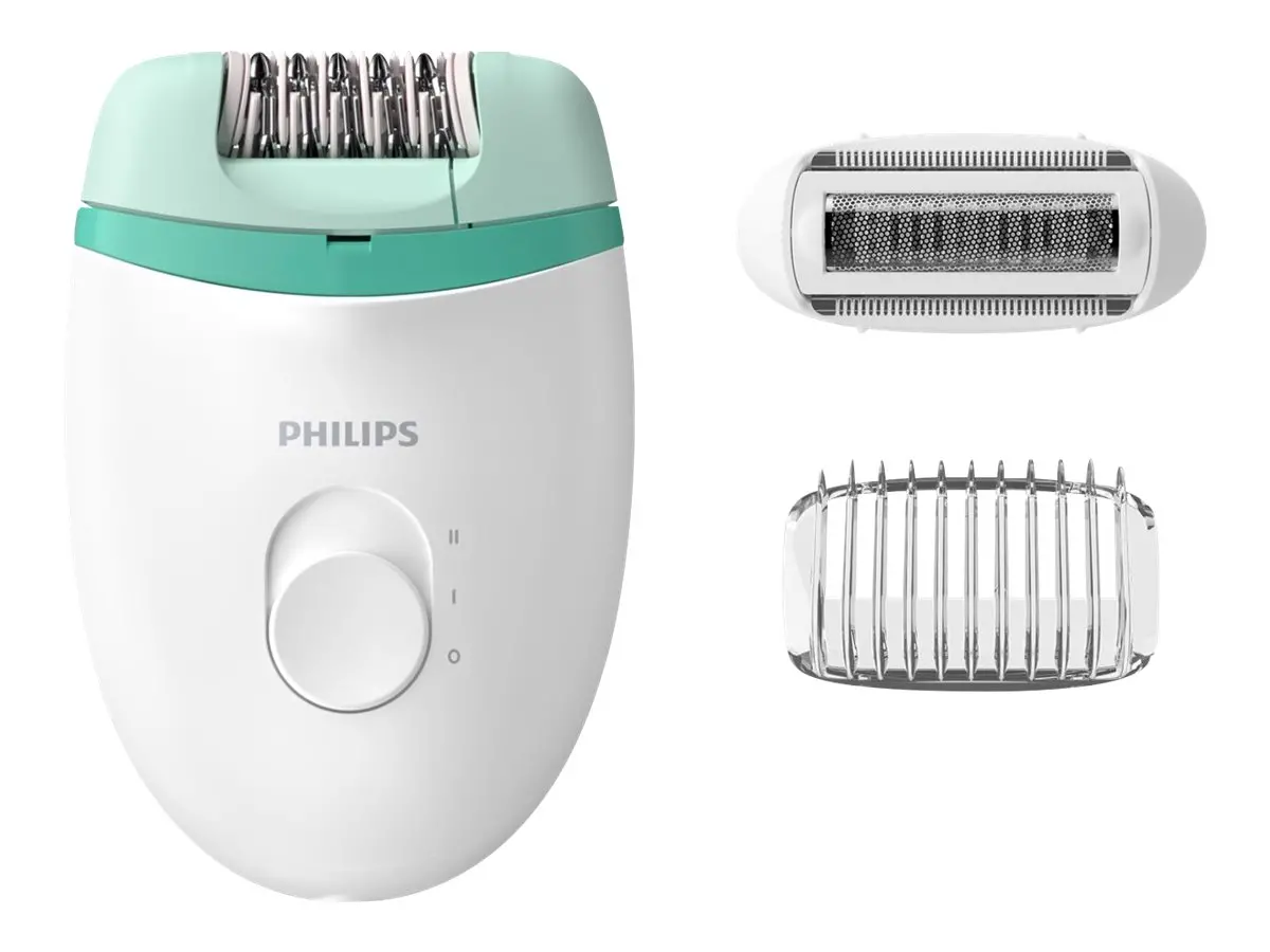 PHILIPS Компактен епилатор с кабел за крака Satinelle Essential + 2 принадлежности - image 4