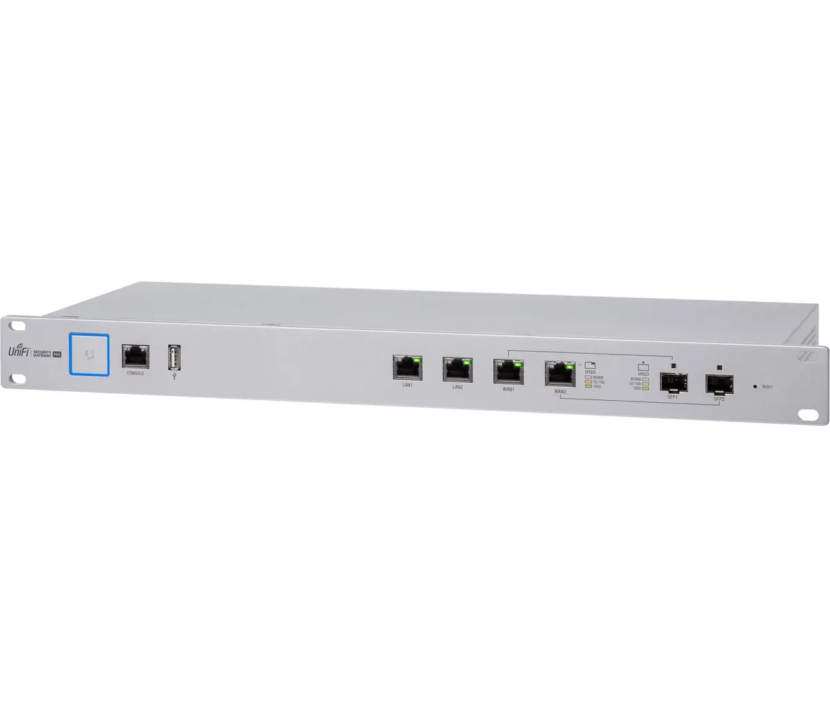 Защитна стена Ubiquiti USG-PRO-4, UnFi, 2xGE RJ45 порта, 2xGE RJ45/SFP порта, Ra