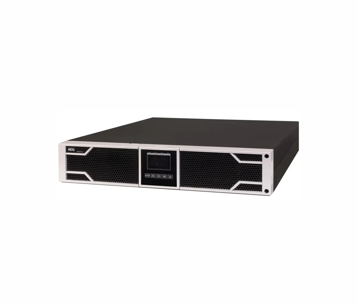 UPS AEG Protect D. 1000VA / 900W, LCD, Online, Rack/ Tower ТЗИ, 6.5/16.8 min - image 2