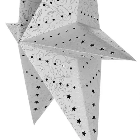 Коледна звезда абажур бял - image 1