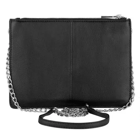 Дамска малка чанта в черен цвят - ROSSI - image 2